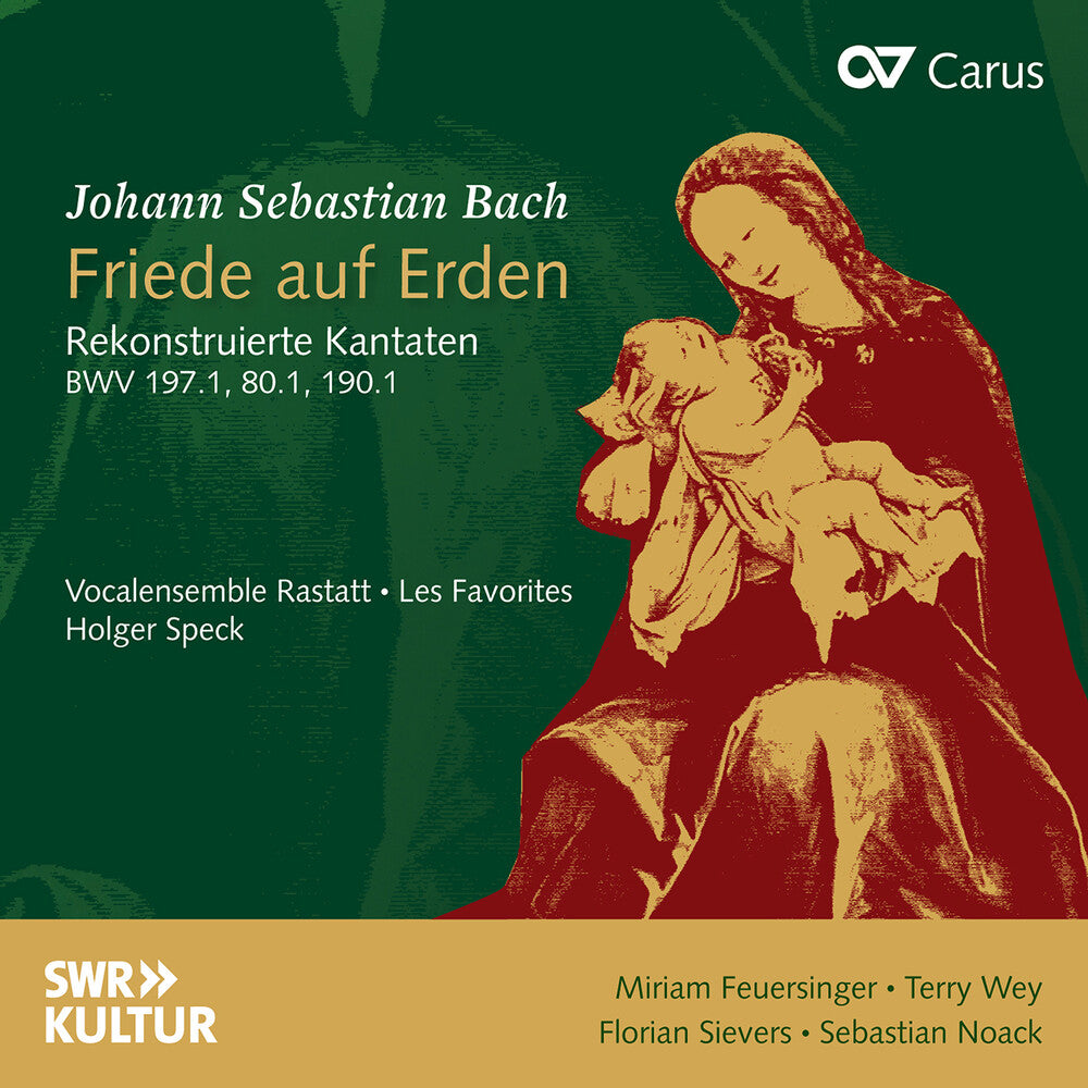 the album cover for J Bach .S. / Speck / Noack / Vocalensemble Rastatt - Riede Auf Erden - Rekonstruierte Kantaten