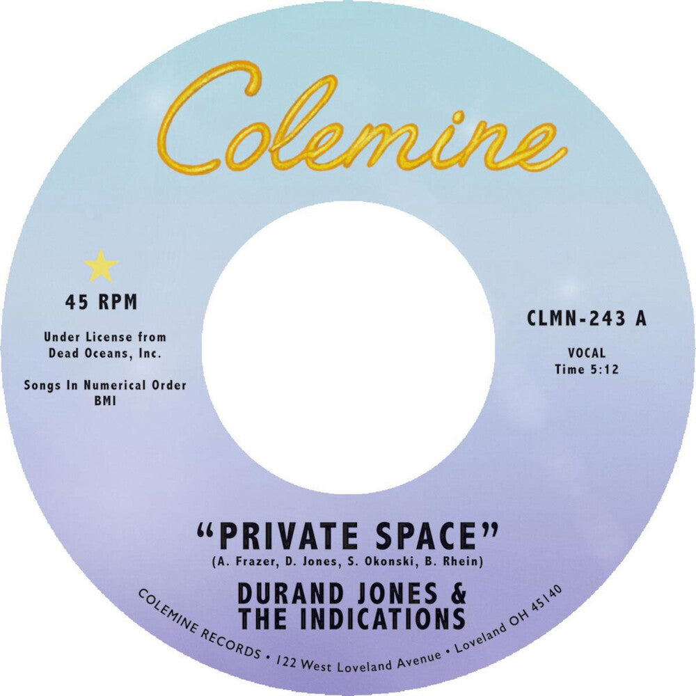 the album cover for Durand Jones & The Indications - Private Space / Sea Of Love