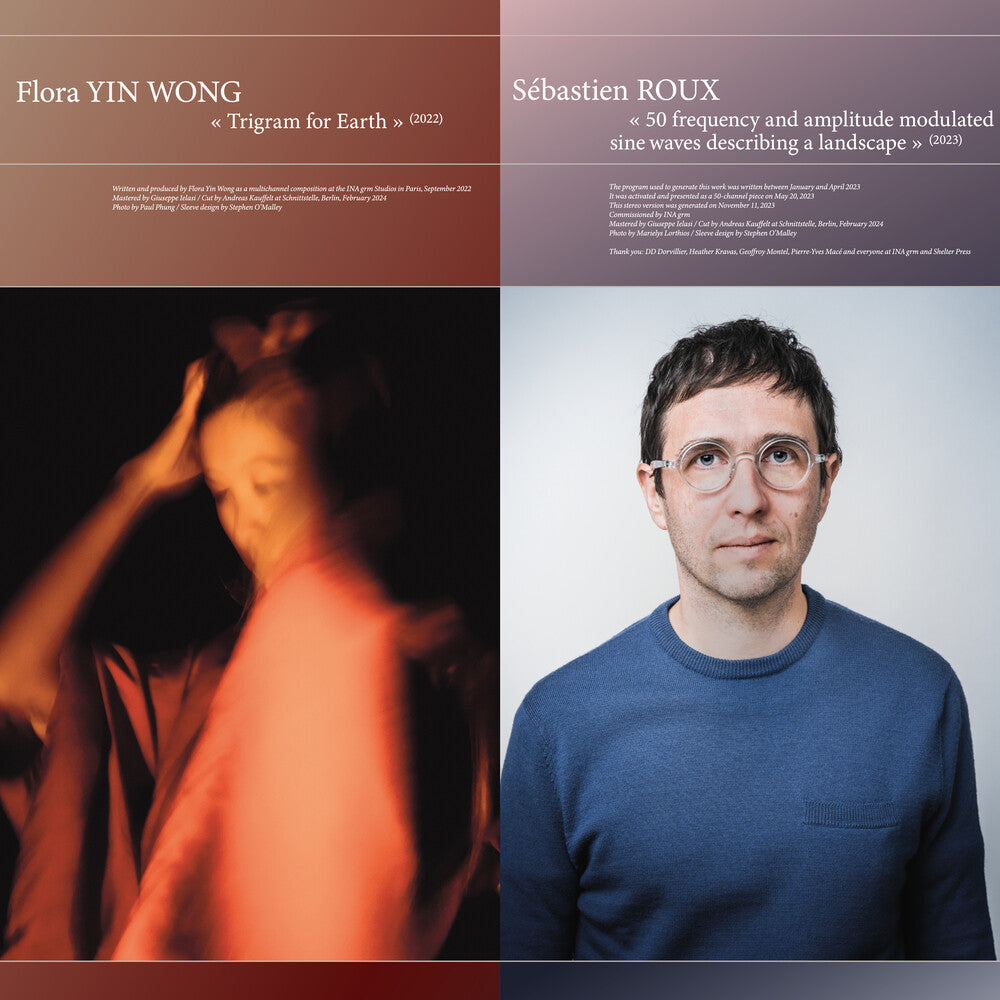 the album cover for Flora Wong Yin / Roux,Sebastien - 50 Frequency & Amplitude Modulated Sine Waves