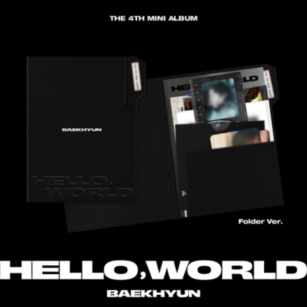 the album cover for BAEKHYUN - Hello World - Folder Version (Phob) (Phot) (Asia)