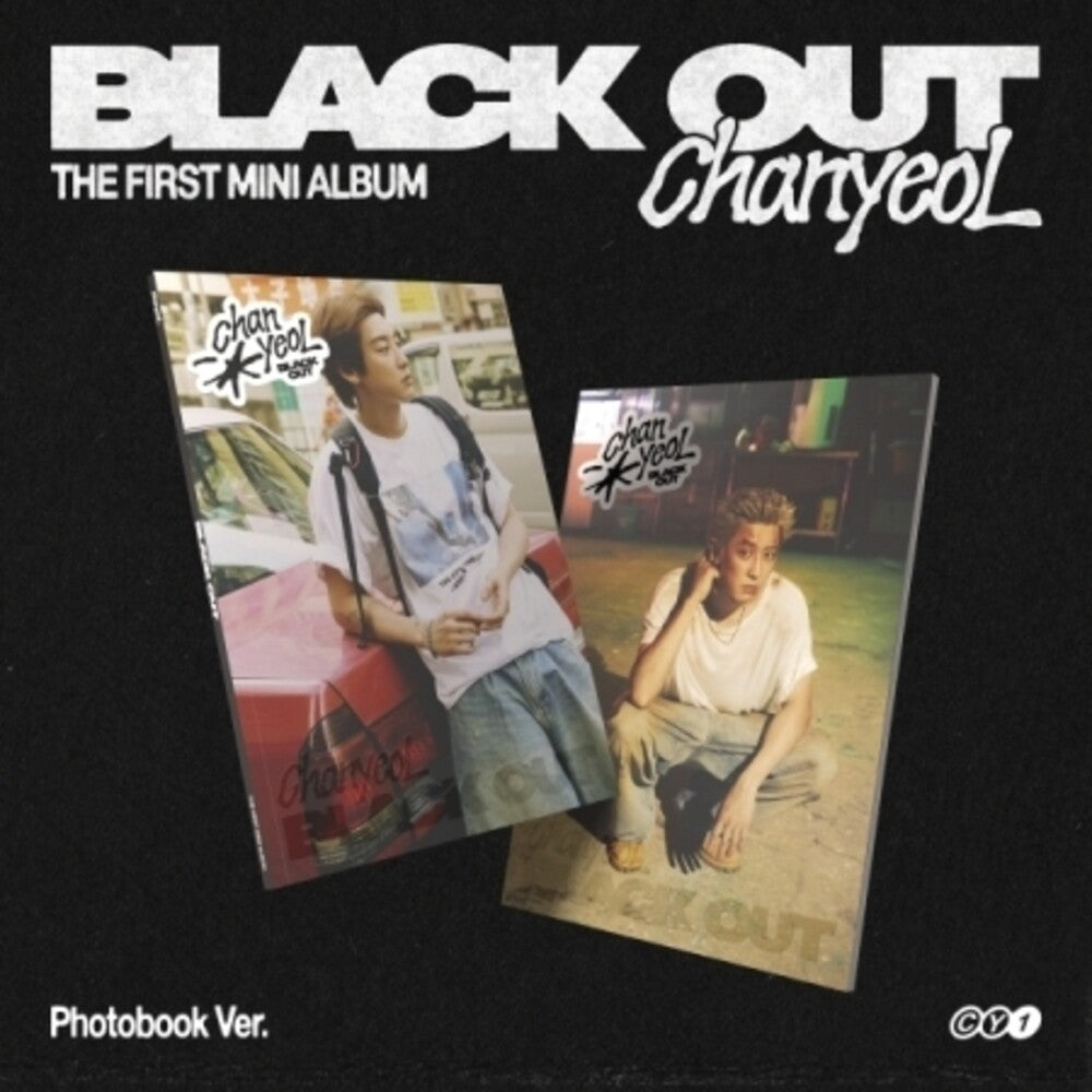 the album cover for Chanyeol - Black Out - Photo Book Version (Post) (Pcrd)