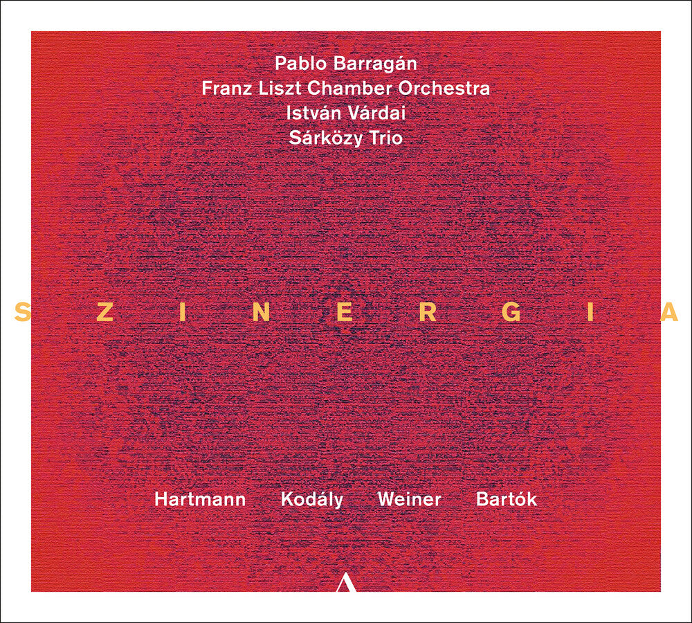 the album cover for Bartok / Hartmann / Barragan / Szarkozy Trio - Szinergia