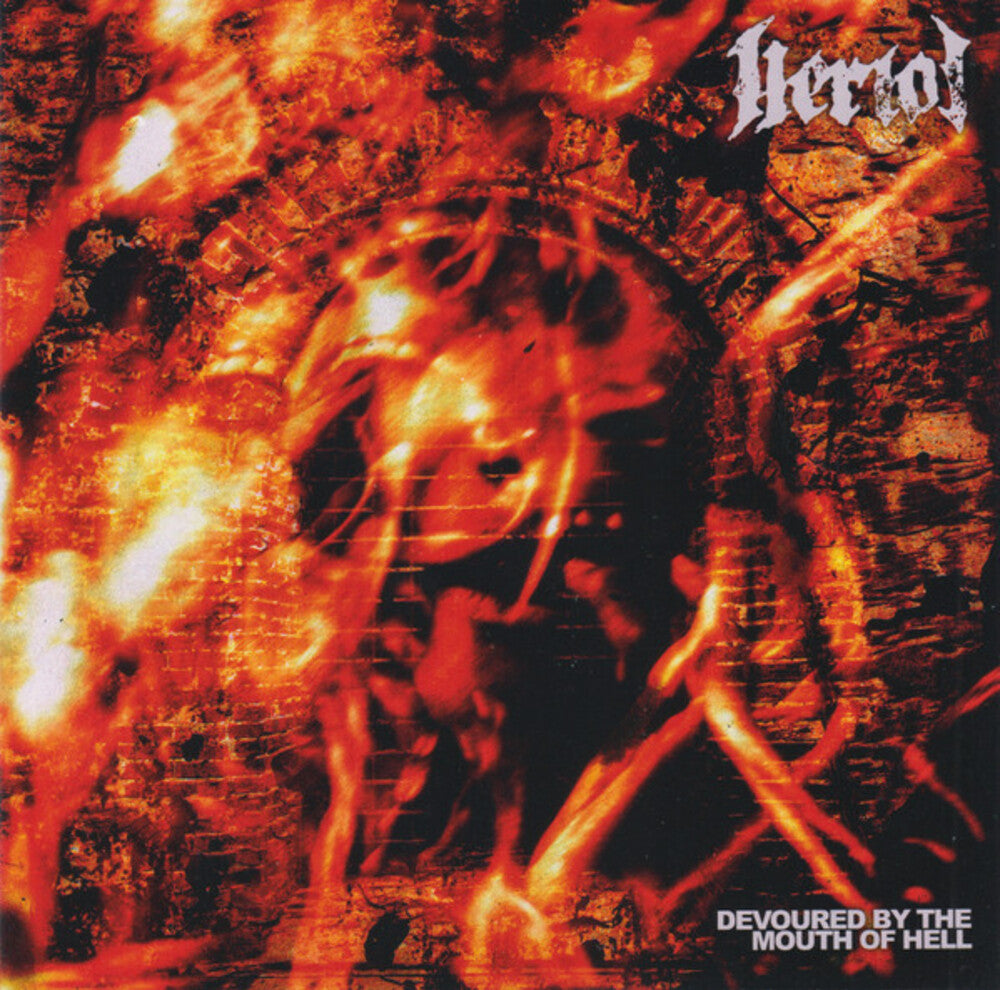 the album cover for Heriot - Devoured By The Mouth Of Hell