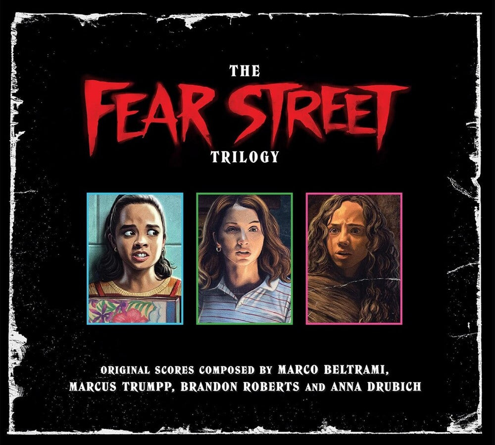 the album cover for Marco Beltrami / Trumpp,Marcus / Roberts / Drubich - Fear Street Trilogy - O.S.T. (Box) (Ita)