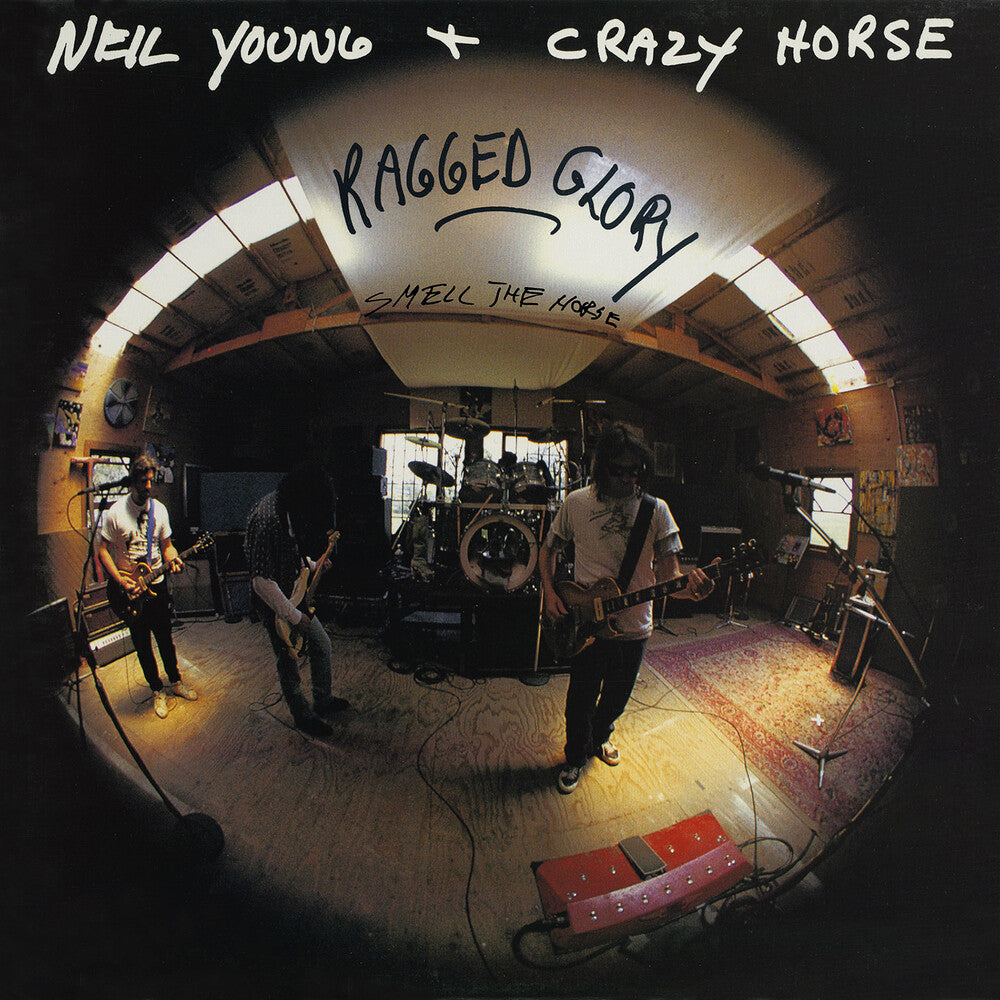 the album cover for Neil Young & Crazy Horse - Ragged Glory - Smell The Horse