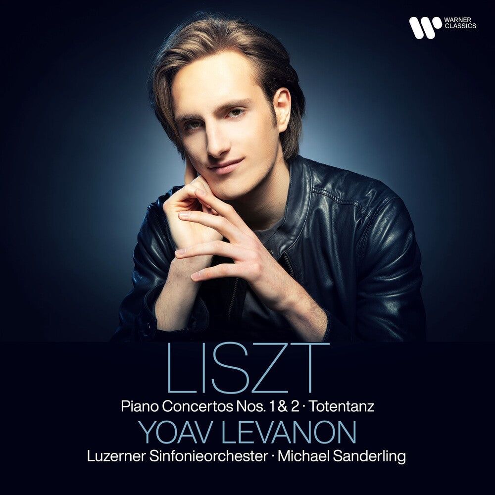 the album cover for Yoav Levanon - Liszt: Piano Concertos + Totentanz