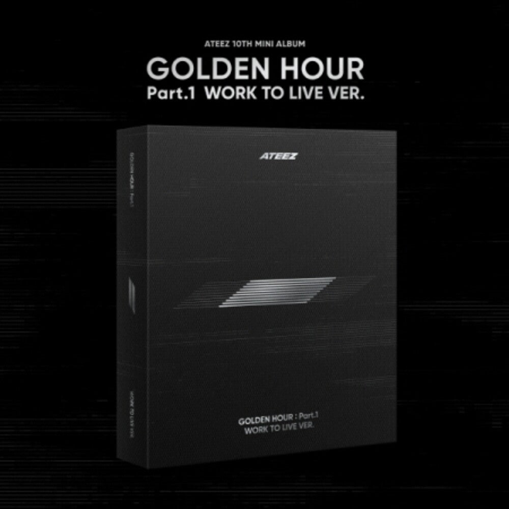 the album cover for Ateez - Golden Hour Part.1 Work To Live Version (Asia)