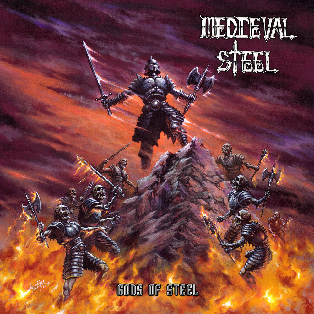 the album cover for Medieval Steel - Gods of Steel