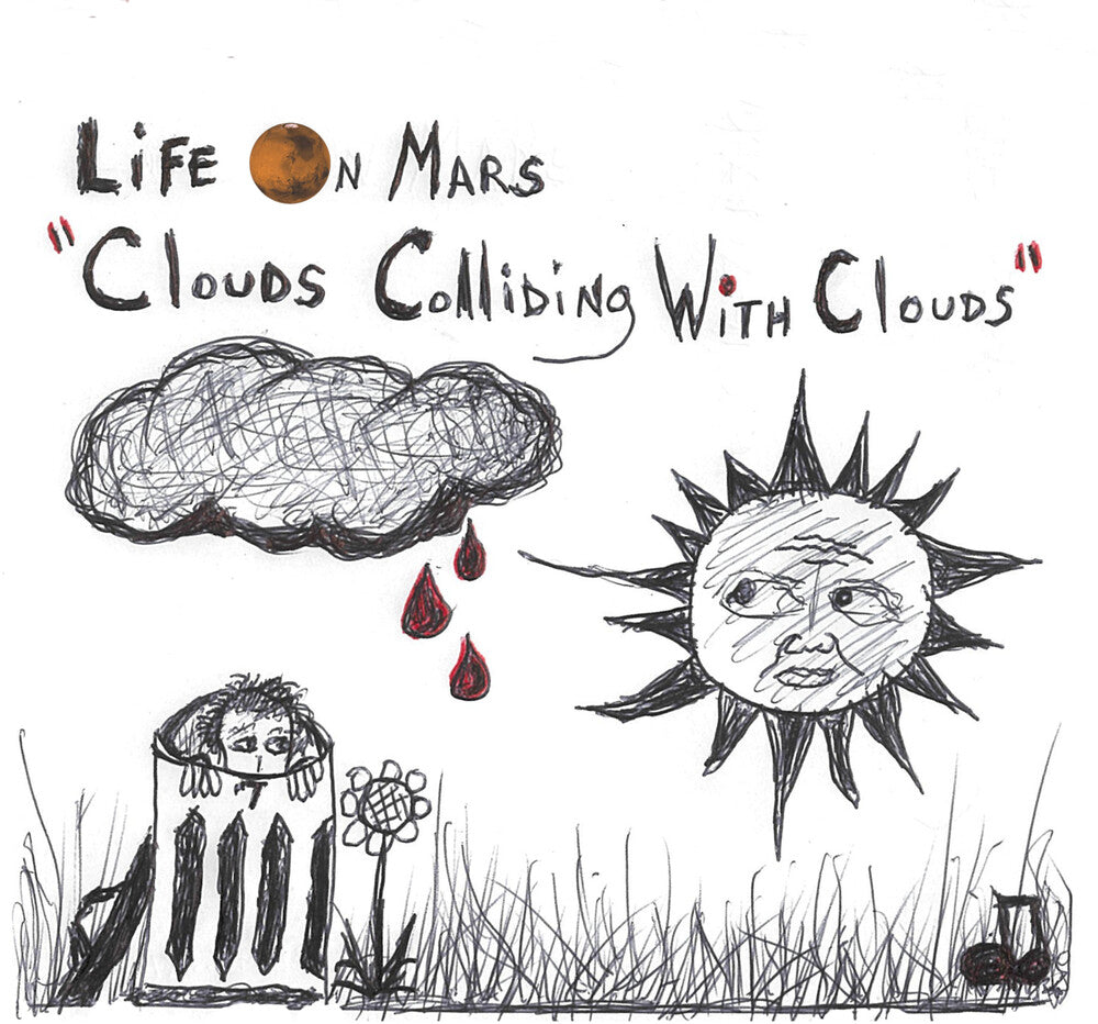 the album cover for Life On Mars - Clouds Colliding With Clouds