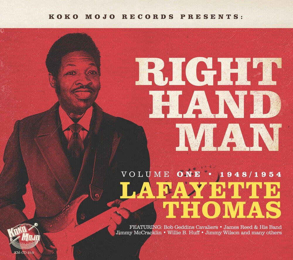 the album cover for Lafayette Thomas: Right Hand Man 1 1948-1954 / Var - Lafayette Thomas: Right Hand Man Volume 1 1948-1954