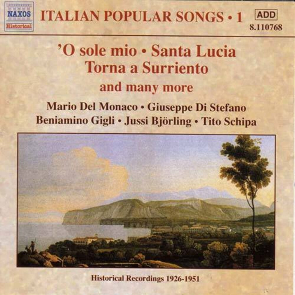 the album cover for Italian Popular Songs - Vol. 1