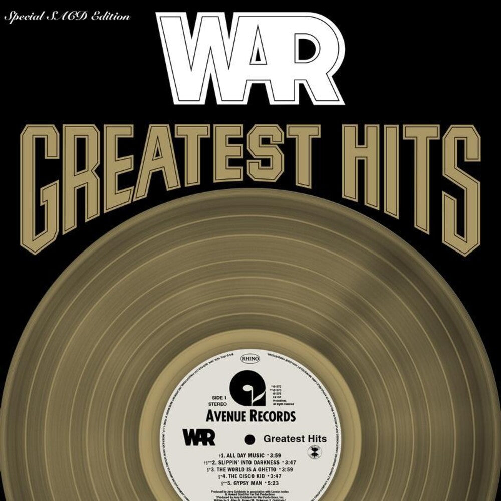 the album cover for War - Greatest Hits