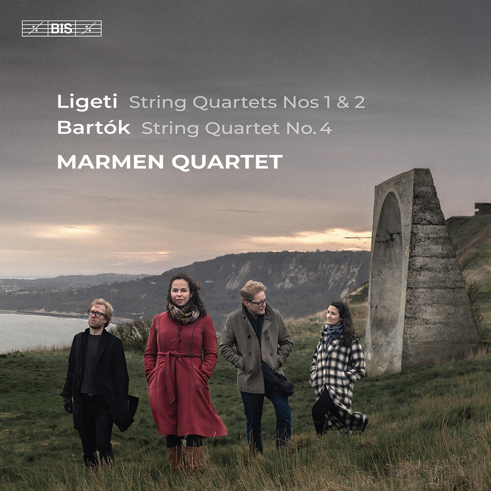 the album cover for Bartok / Ligeti / Marmen Quartet - Ligeti: String Quartets Nos. 1 & 2; Bartok: String