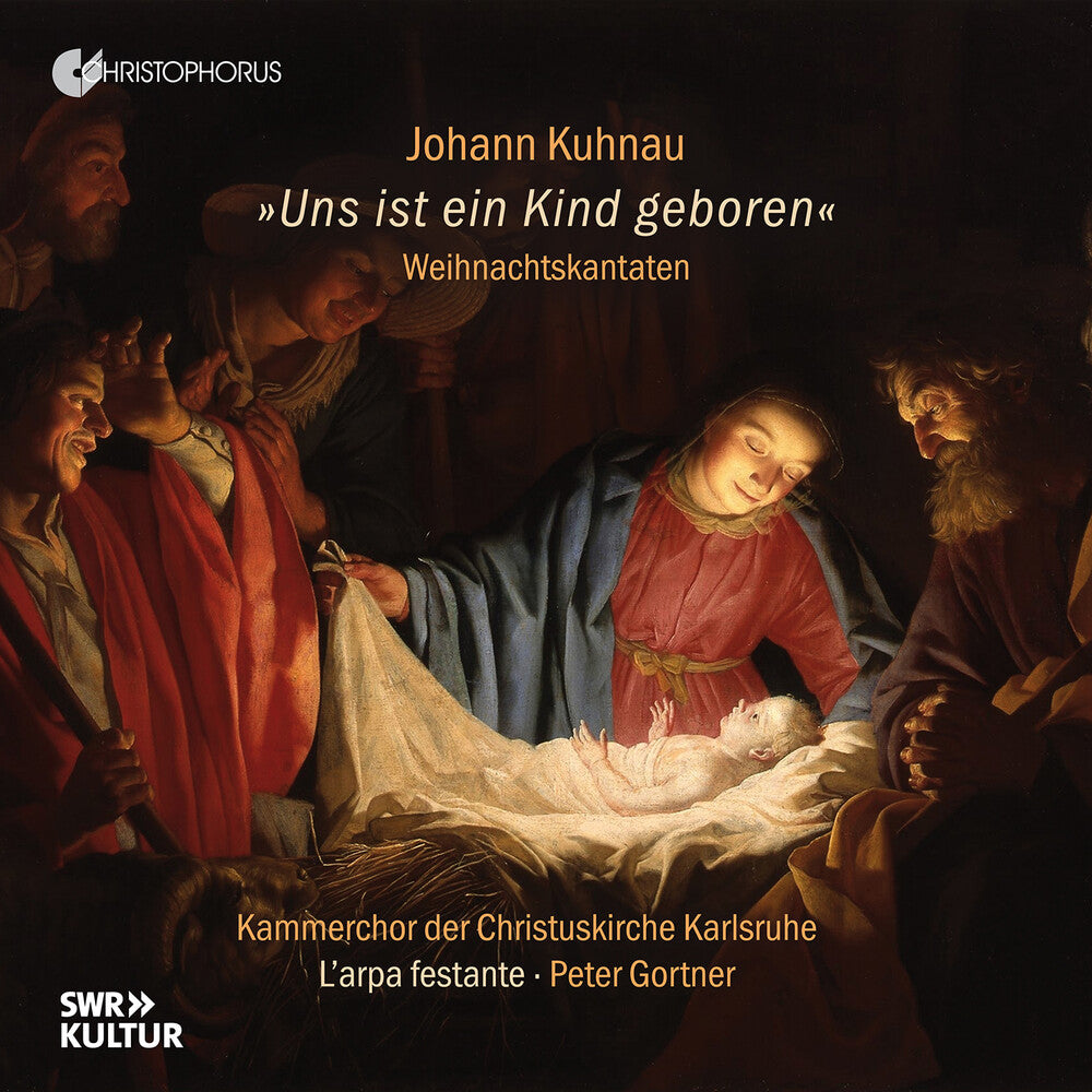 the album cover for Kuhnau / Praetorius / Gortner - Uns Ist Ein Kind Geboren - Christmas Cantatas