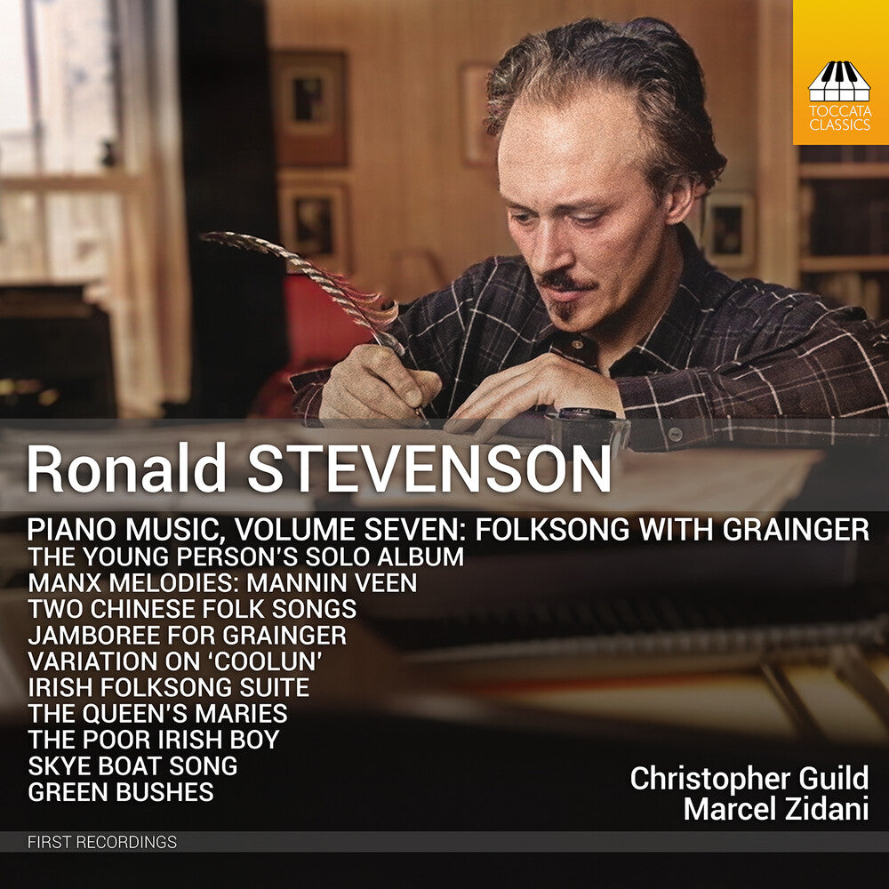 the album cover for Stevenson / Grainger / Zidani - Piano Music Vol. 7 - Folksong With Grainger