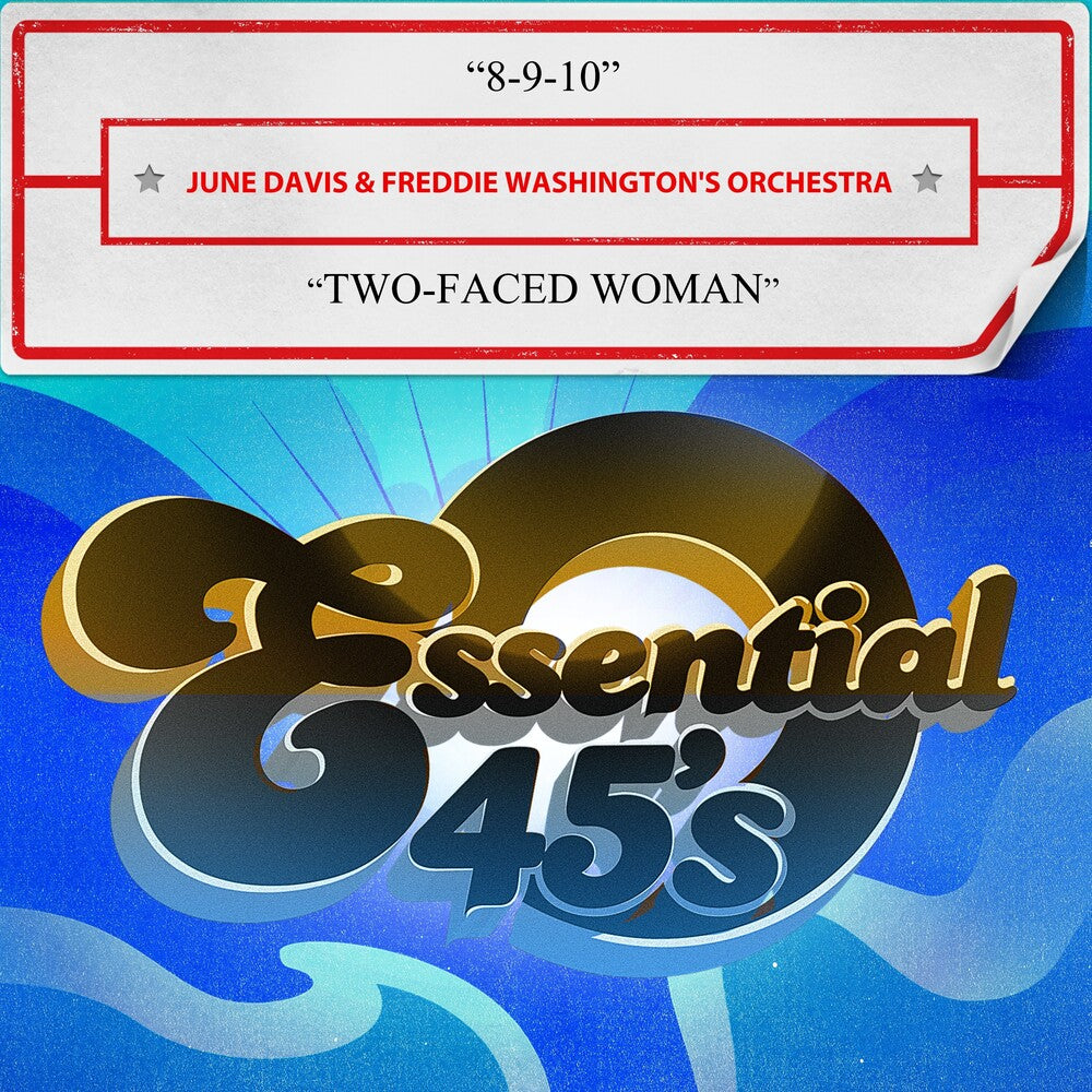 the album cover for June Davis & Freddie Washington's Orchestra - 8-9-10 / Two-Faced Woman (Digital 45) (Mod)