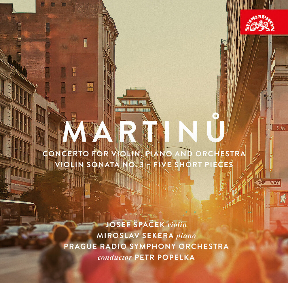 the album cover for Martinu / Sekera / Prague Radio Symphony Orchestra - Concerto For Violin & Piano Violin Sonata No. 3