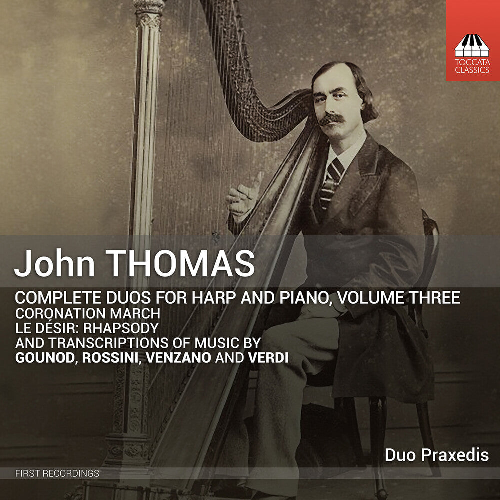 the album cover for Thomas / Gounod / Duo Praxedis - Complete Duos For Harp & Piano Vol. 3