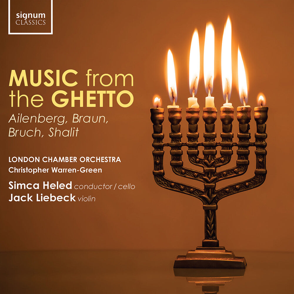 the album cover for Ailenberg / Braun / London Chamber Orchestra - Music From The Ghetto