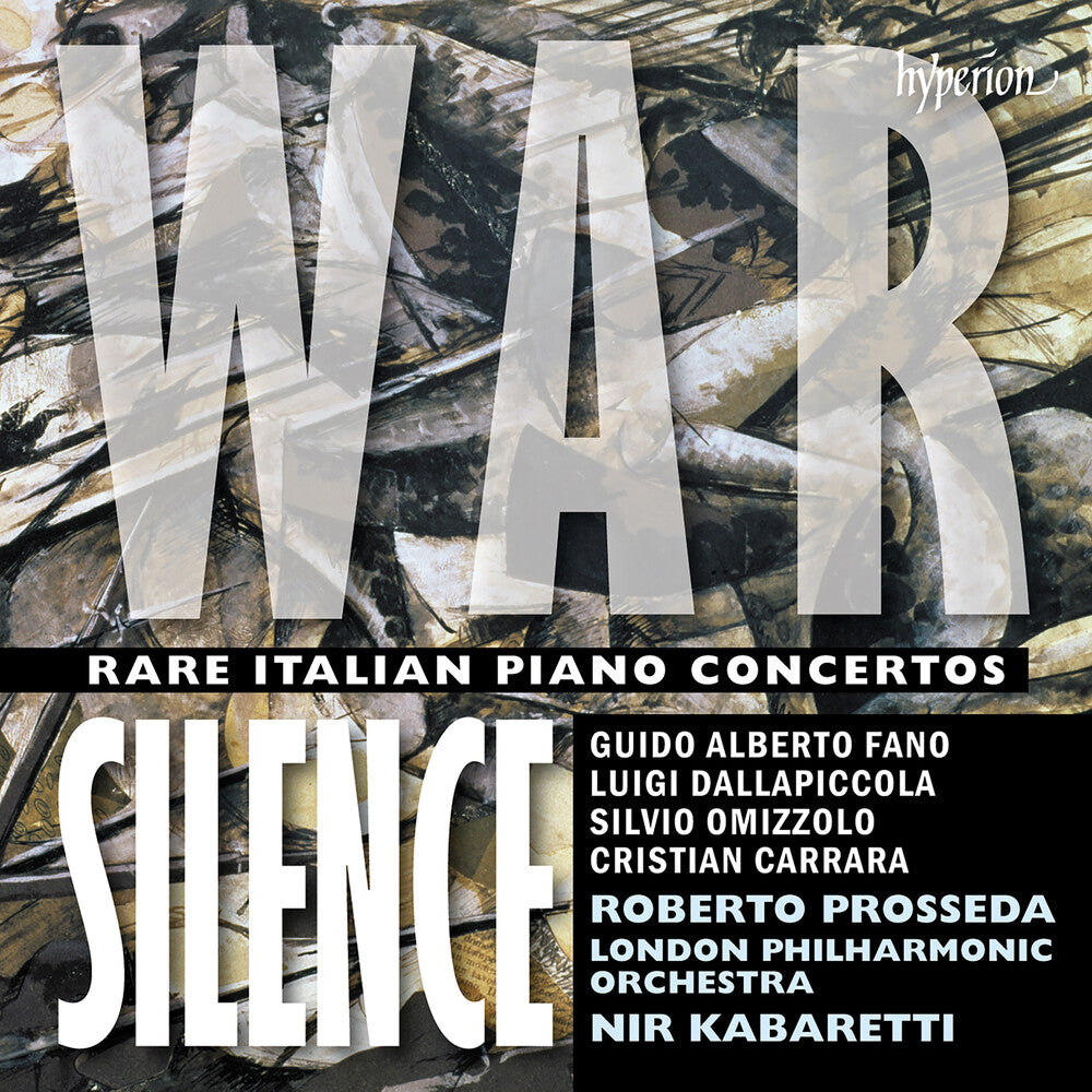 the album cover for Roberto Prosseda Prosseda / Lpo - War Silence - Rare Italian Piano Concertos