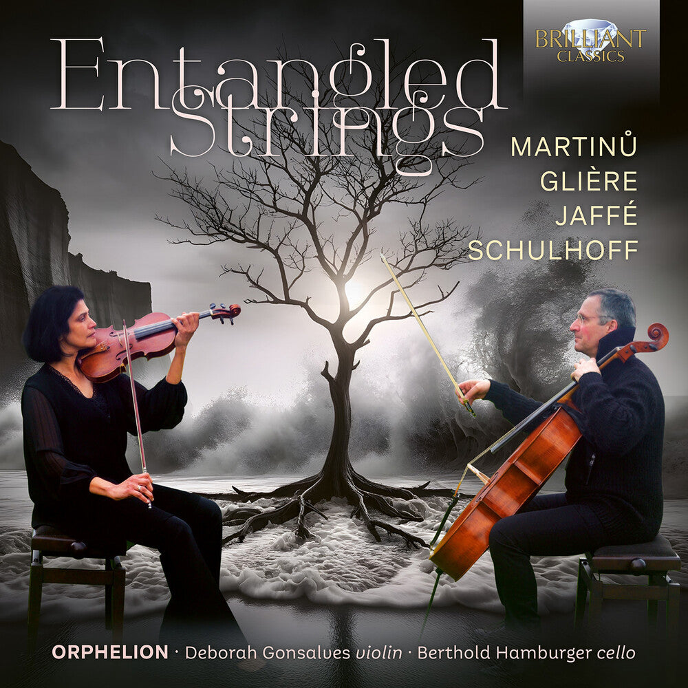 the album cover for Gliere / Jaffe / Schulhoff / Hamburger - Entangled Strings