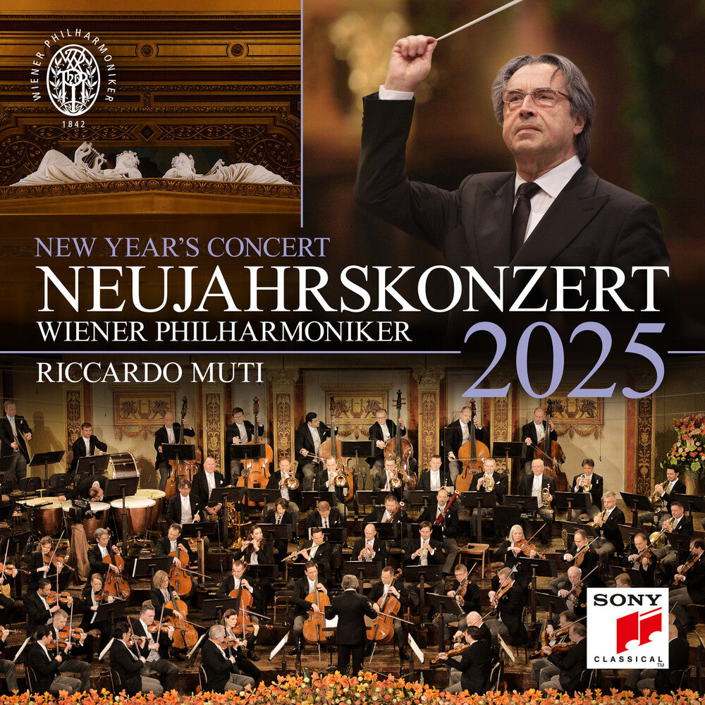 the album cover for Riccardo Muti & Wiener Philharmoniker - Neujahrskonzert 2025 / New Year's Concert 2025