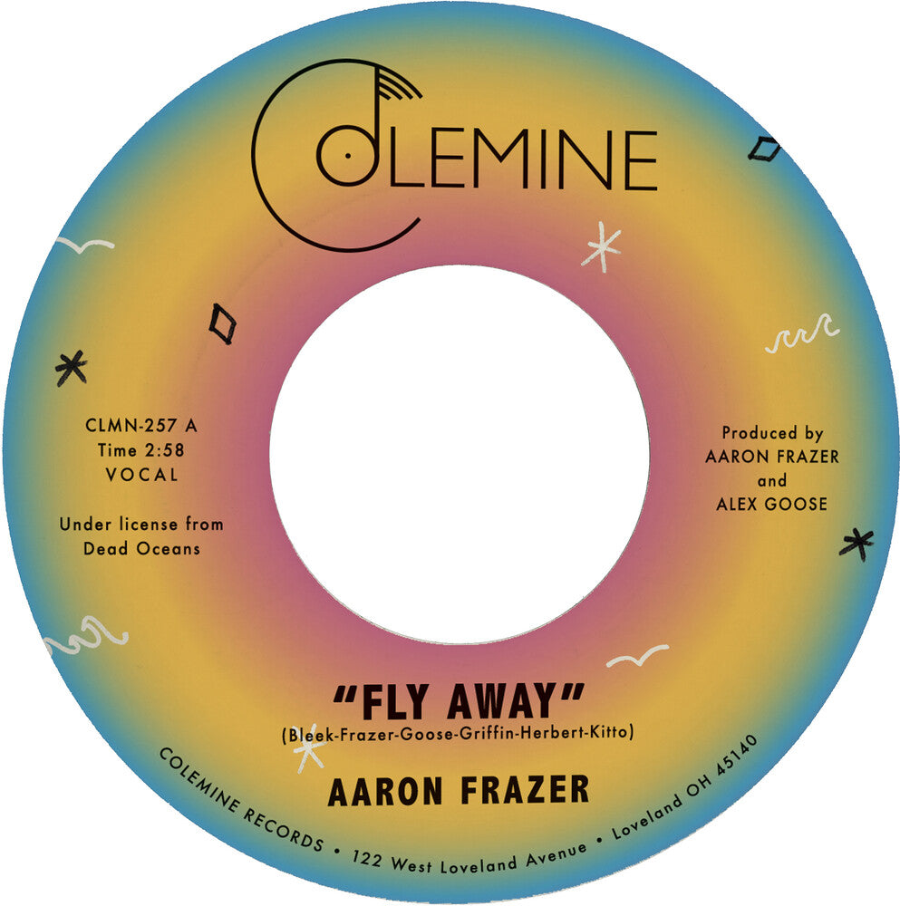 the album cover for Aaron Frazer - Fly Away / Play On