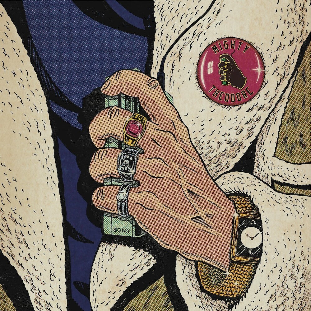 the album cover for Mighty Theodore - The Old Rap Language