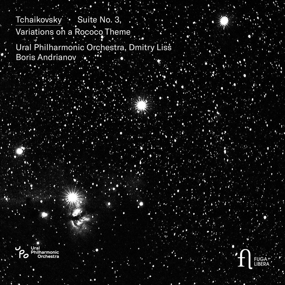 the album cover for Tchaikovsky / Andrianov / Ural Philharmonic Orch - Suite No. 3 & Variations On A Rococo Theme
