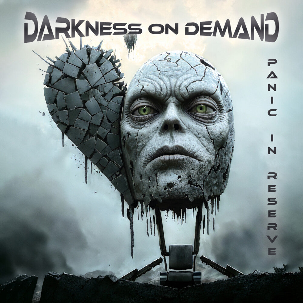 the album cover for Darkness On Demand - Panic In Reserve