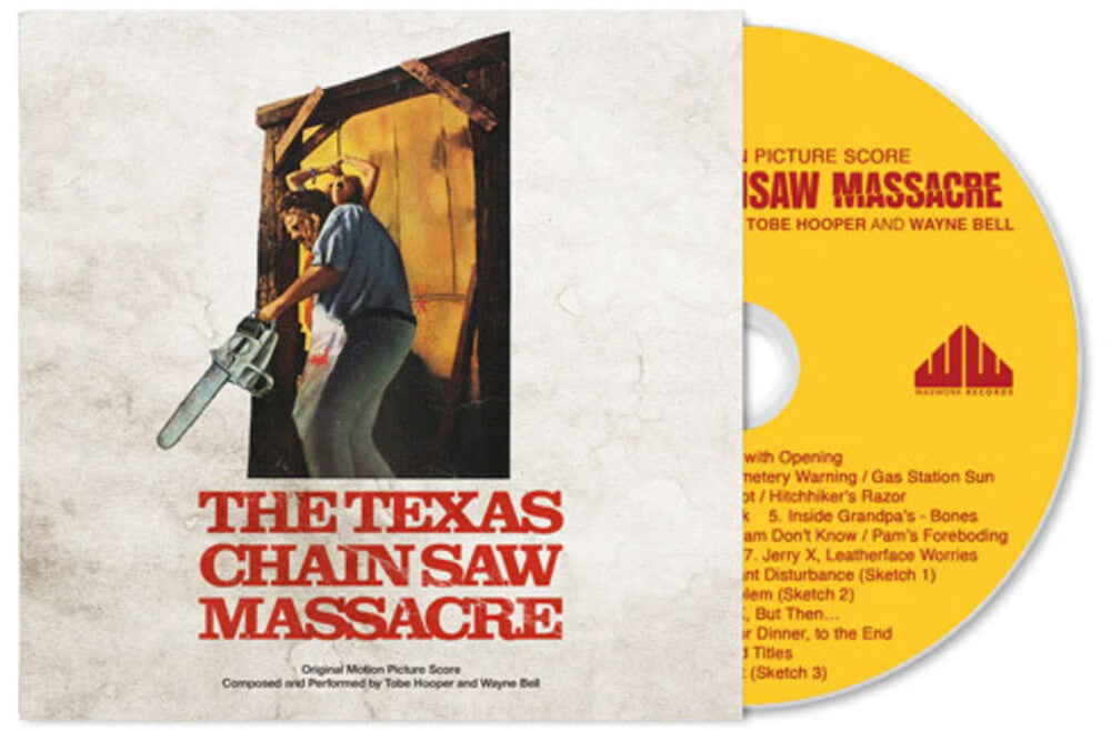 the album cover for Tobe Hooper / Bell,Wayne - Texas Chainsaw Massacre 1974 - O.S.T.