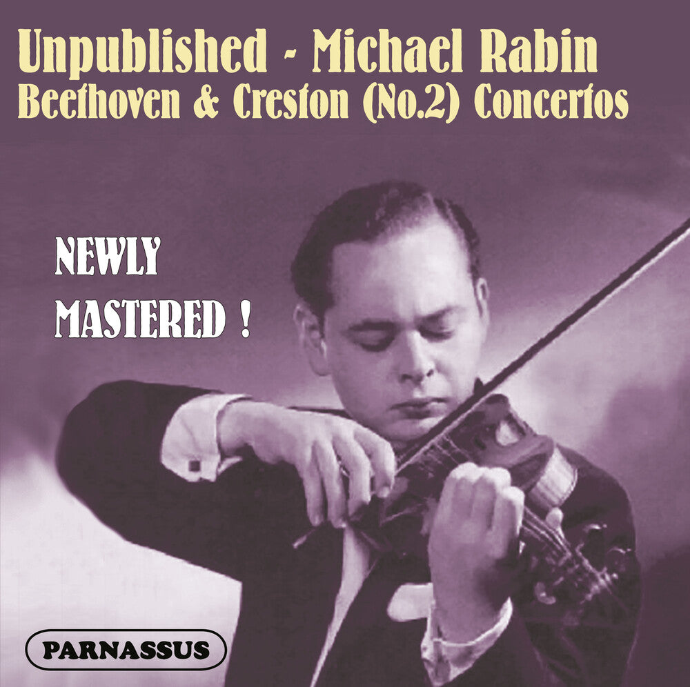 the album cover for Michael Rabin / National Orchestral Association - Unpublished Michael Rabin