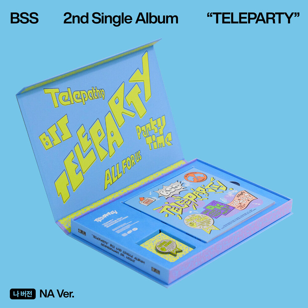 the album cover for Bss (Seventeen) - BSS 2nd Single Album 'TELEPARTY' (NA Ver.)