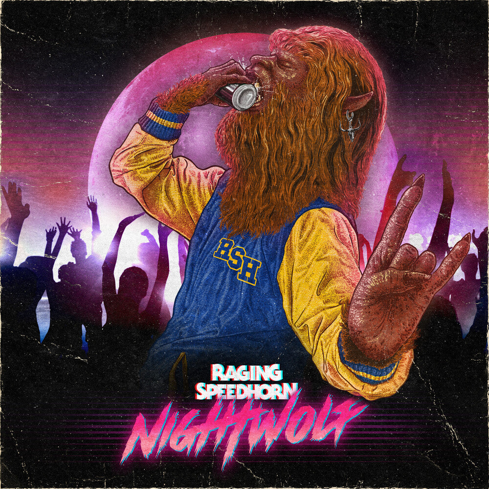 the album cover for Raging Speedhorn - Night Wolf