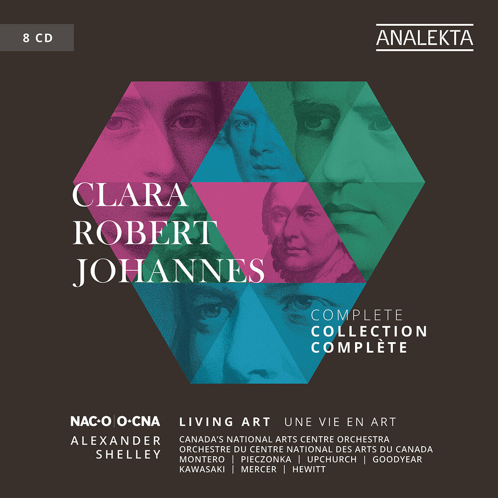 the album cover for Brahms / Goodyear / Shelley - Clara Robert Johannes - Living Art