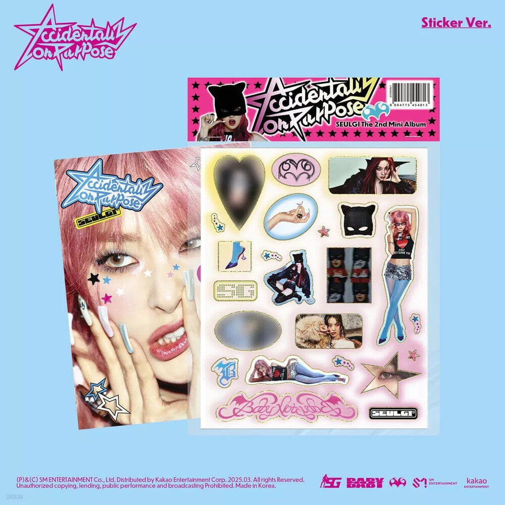 the album cover for Seulgi - Accidentally On Purpose - Sticker Version (Stic)