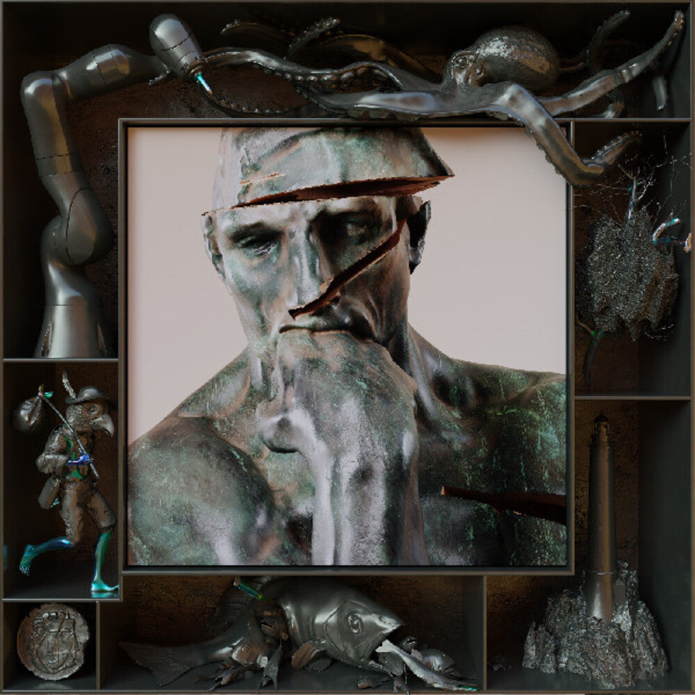 the album cover for Mark Pritchard & Thom Yorke - Tall Tales