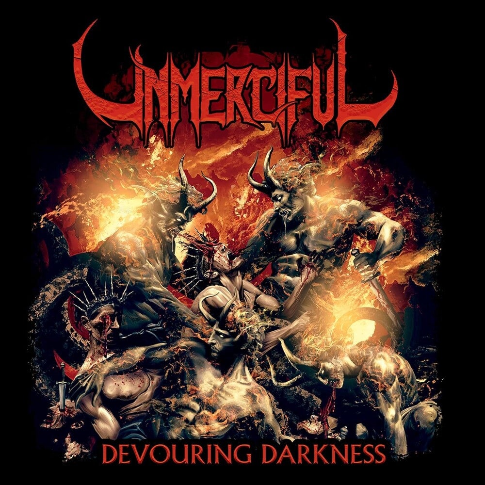 the album cover for Unmerciful - Devouring Darkness