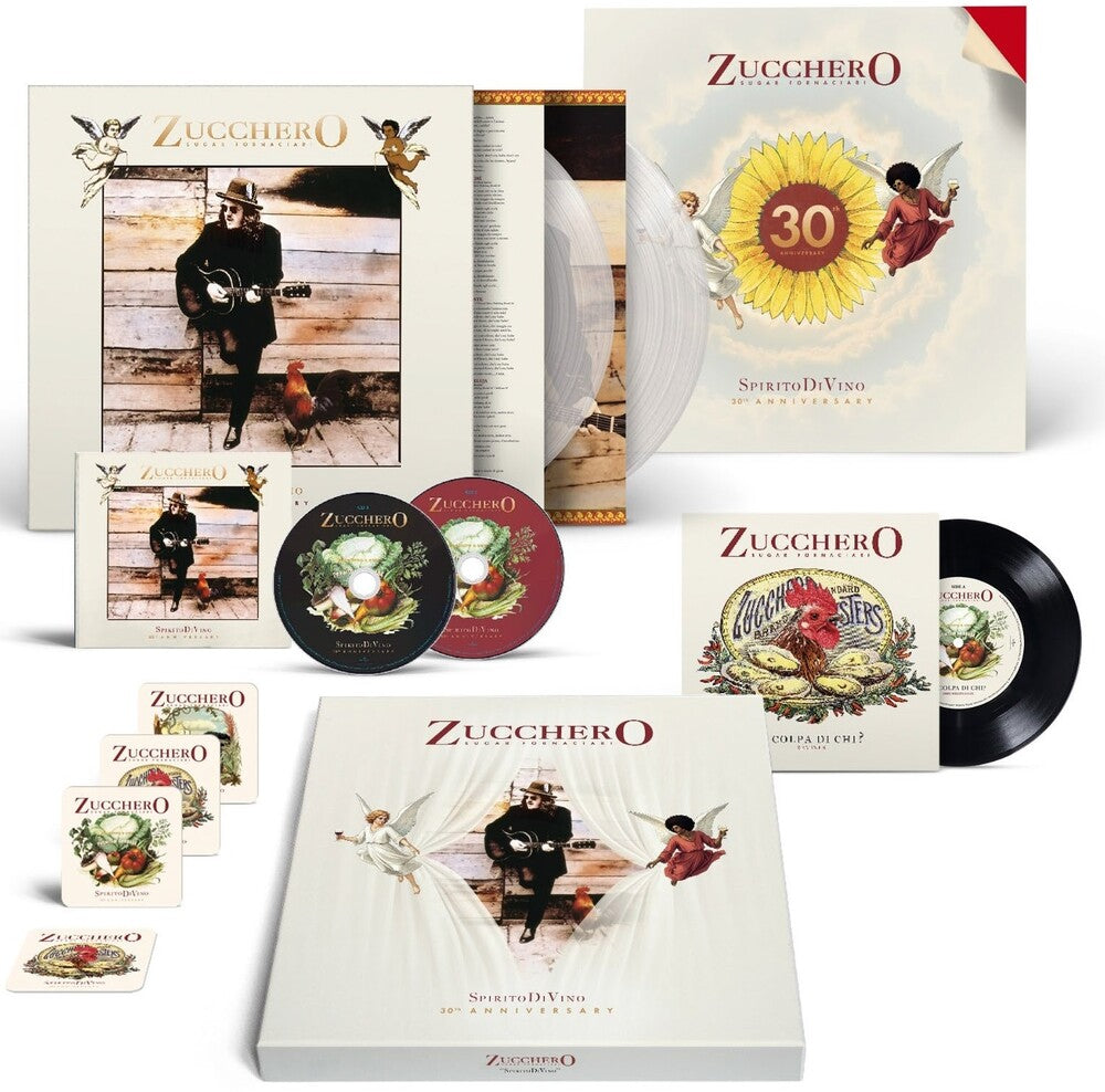 the album cover for Zucchero - Spirito Divino - Crystal Vinyl 2LP + 2CD + 7-inch + Book