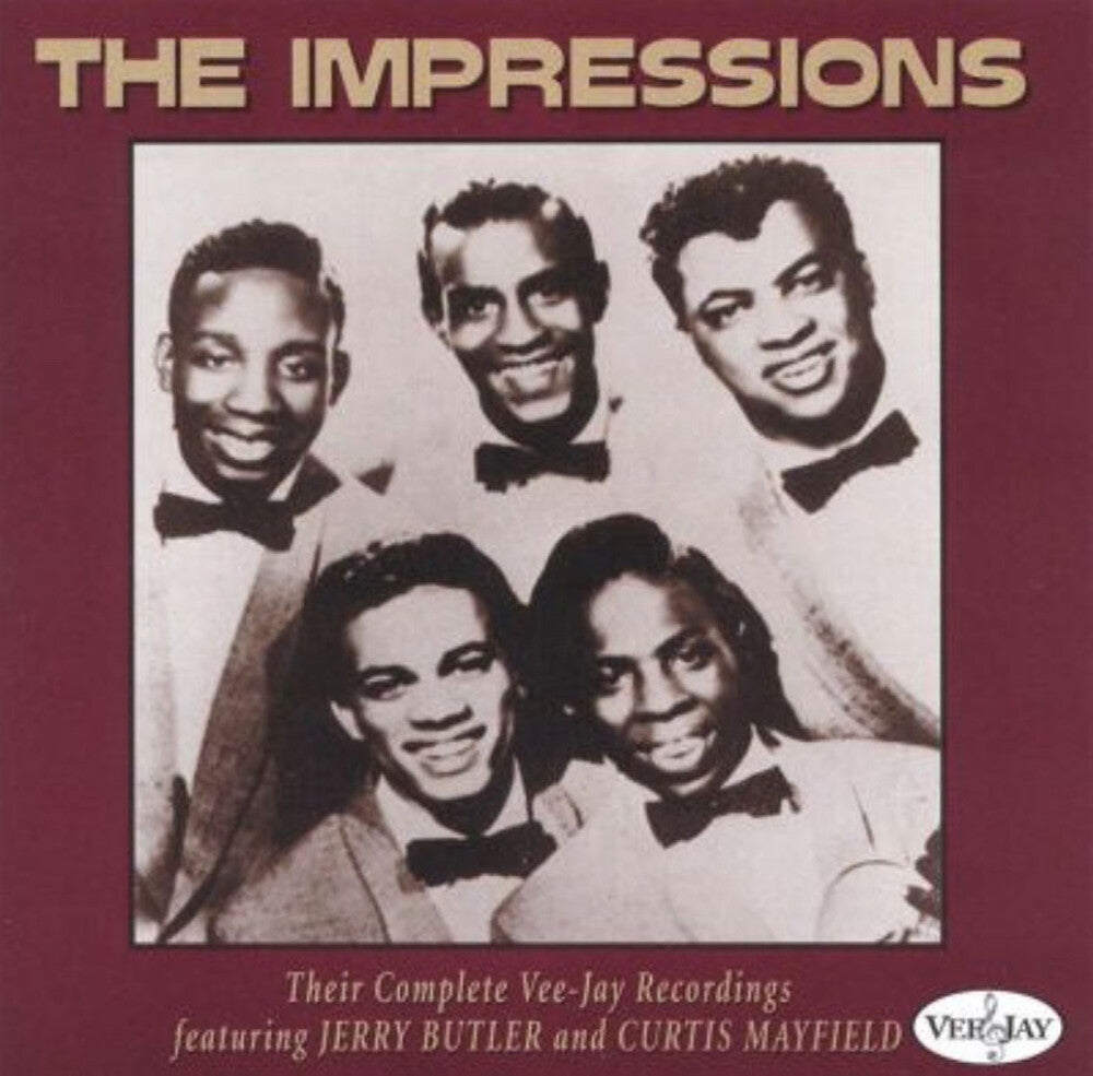 the album cover for Impressions - Their Complete Vee-Jay Recordings