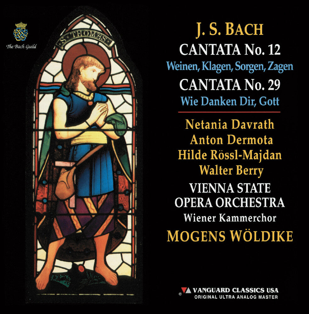the album cover for Vienna State Opera Orchestra - Bach: Cantatas Nos. 12 & 29