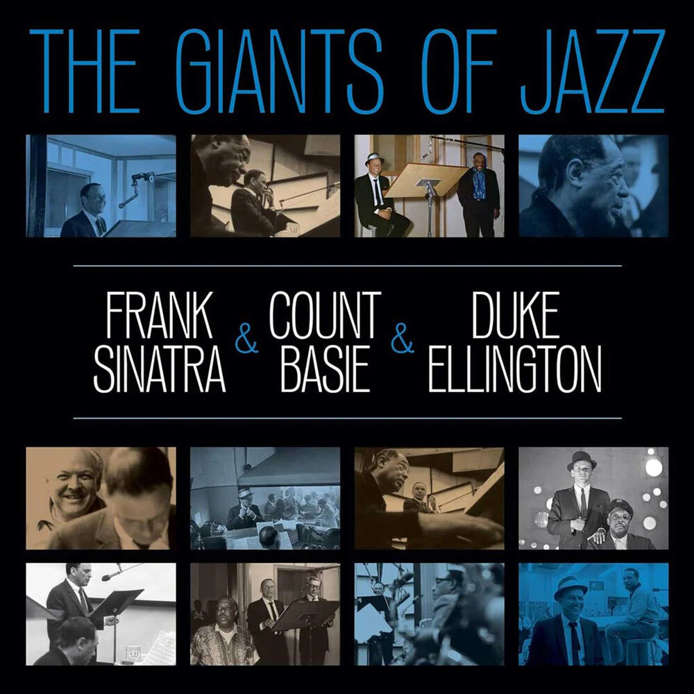 the album cover for Frank Sinatra / Basie,Count / Ellington,Duke - Giants Of Jazz
