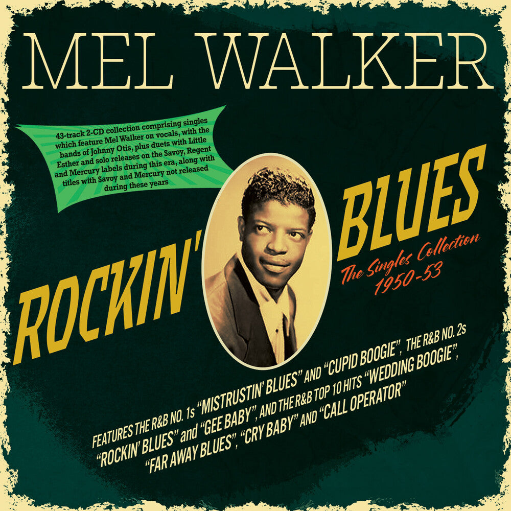 the album cover for Mel Walker - Rockin' Blues: The Singles Collection 1950-53