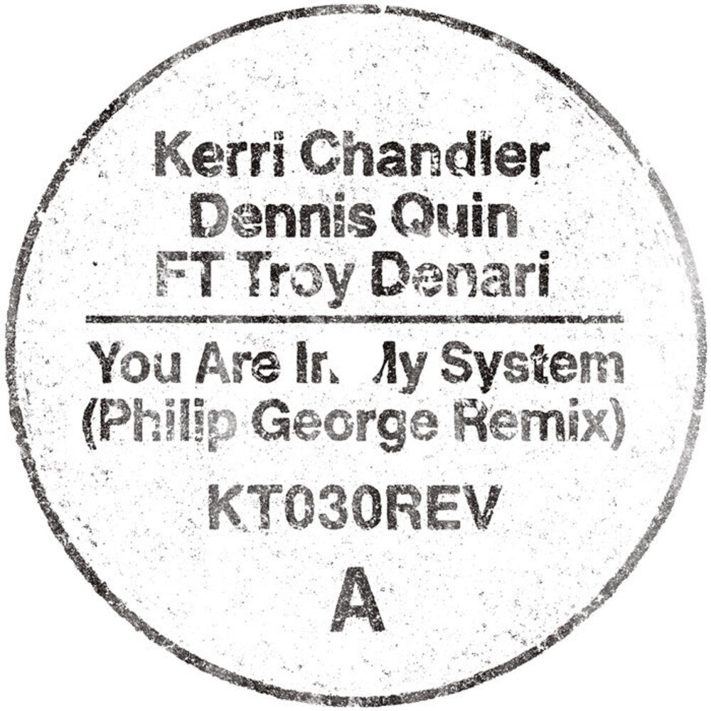 Pre-Order: Kerri Chandler - You Are In My System (Philip George Remix)