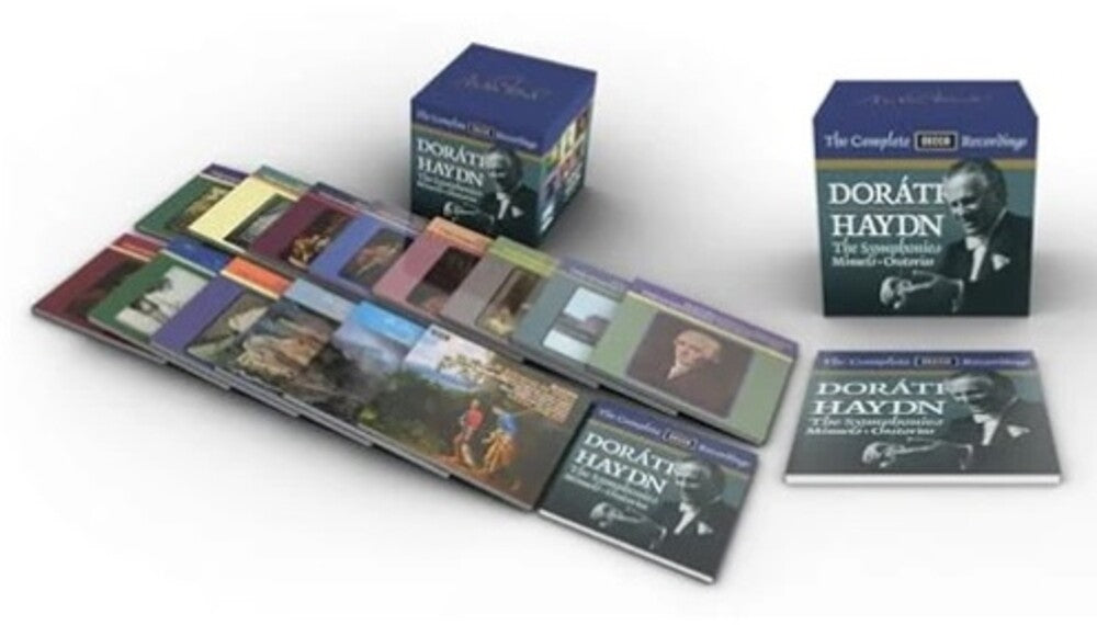 the album cover for Antal Dorati / Philharmonia Hungarica - Haydn: The Complete Decca Recordings (Box)