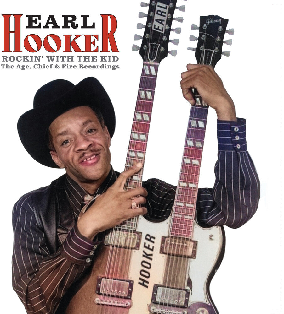 the album cover for Earl Hooker - Rockin' With The Kid: The Age Chief & Fire (Blue)