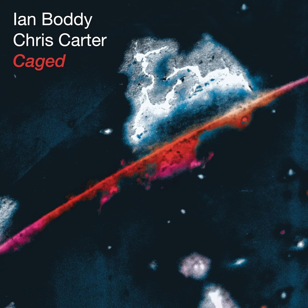 the album cover for Chris Carter / Boddy,Ian - Caged (Aniv)