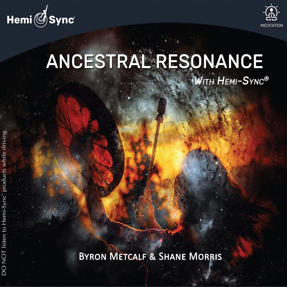 the album cover for Byron Metcalf / Morris,Shane - Ancestral Resonance With Hemi-Sync