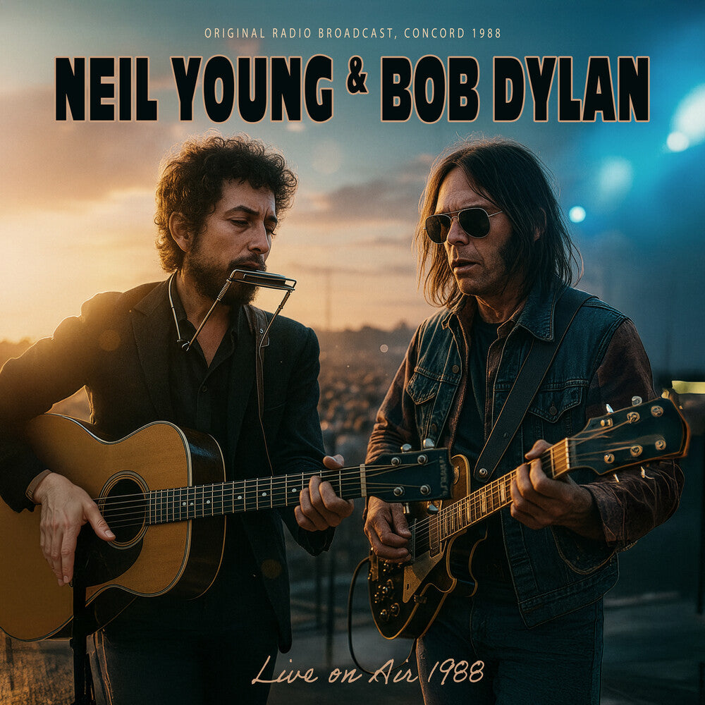 the album cover for Bob Dylan / Young,Neil - Live On Air 1988