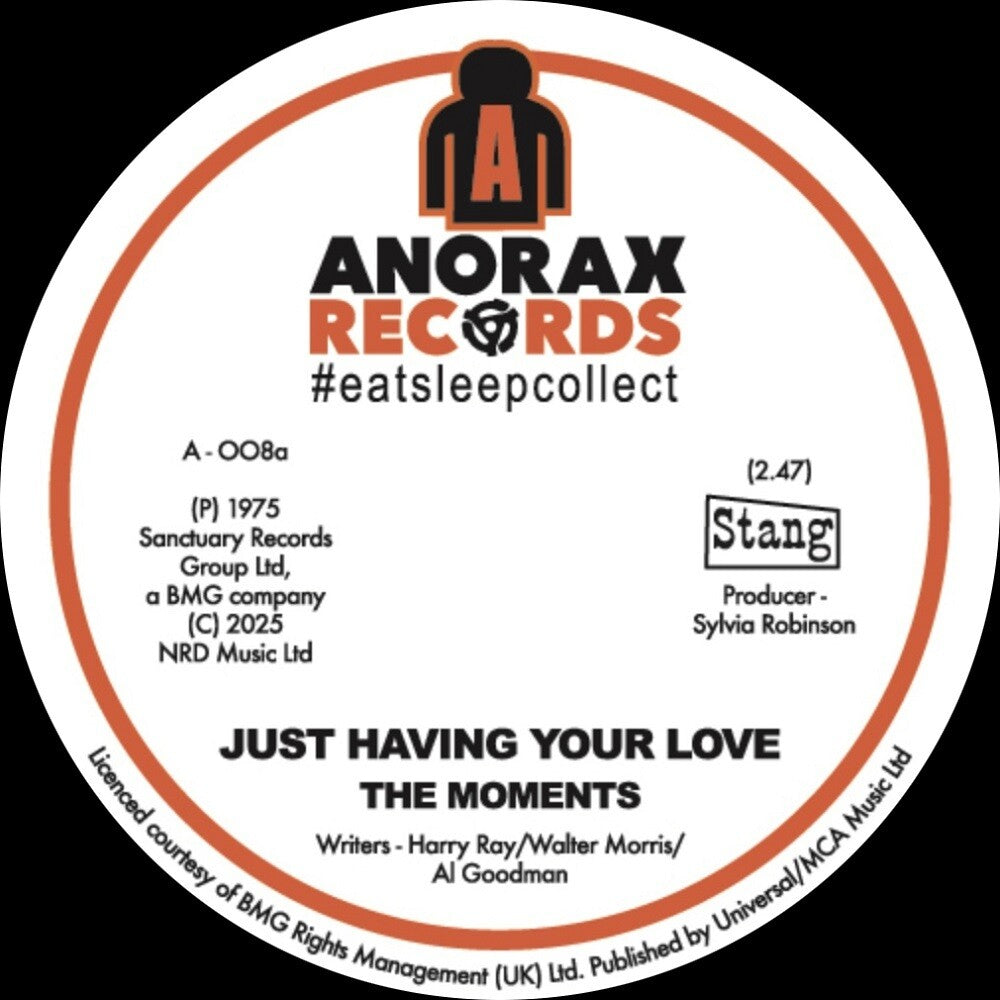 the album cover for Moments - Just Having Your Love